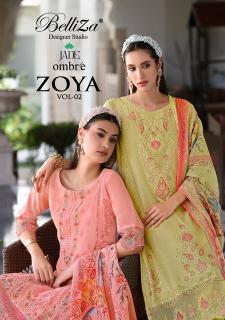 Belliza ombre zoya vol 2 dress material wholesalers in mangaldas market
